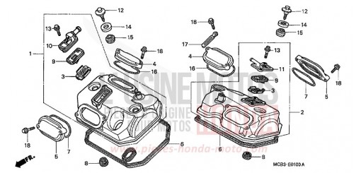 COPERCHIO TESTATA XL650VY di 2000
